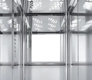 struttura ascensore in acciaio moderno