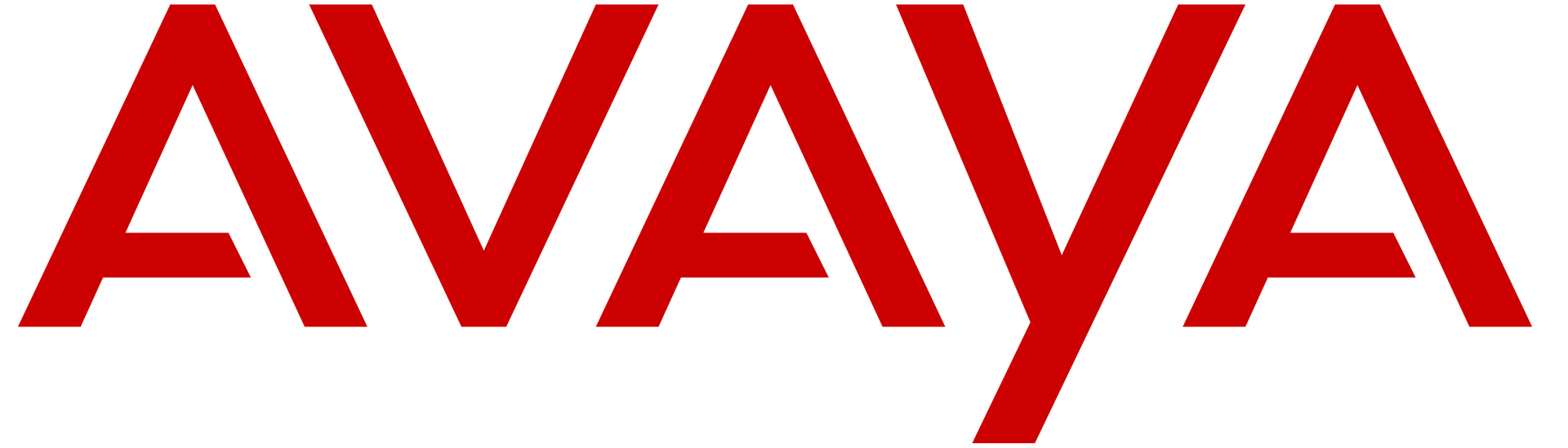 The word "AVAYA" in red, with a slight diagonal font.