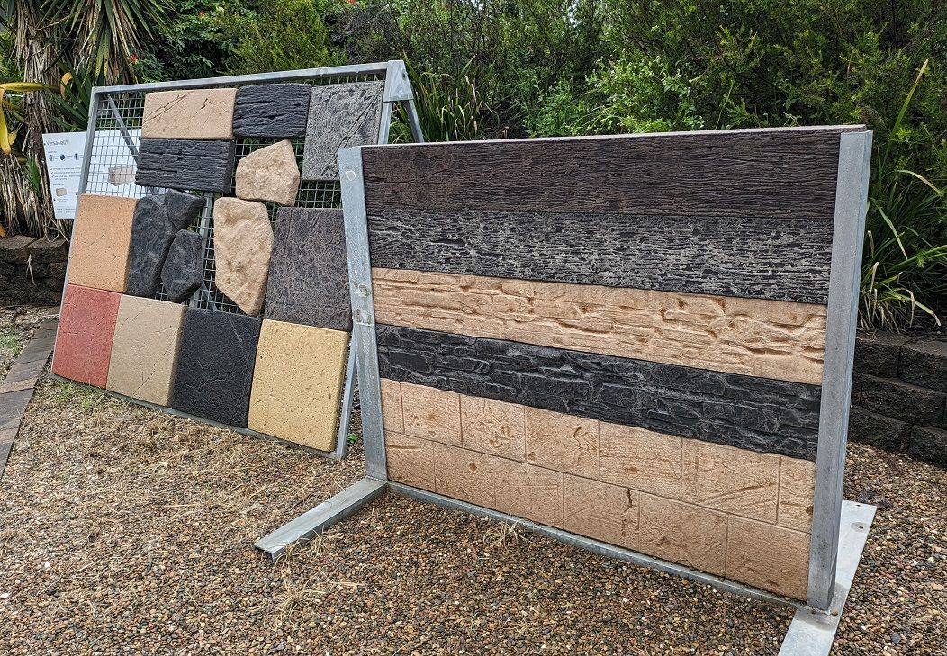 Display of Different Pavements with Different Colours — Golden City Brick & Landscape in Gympie, QLD