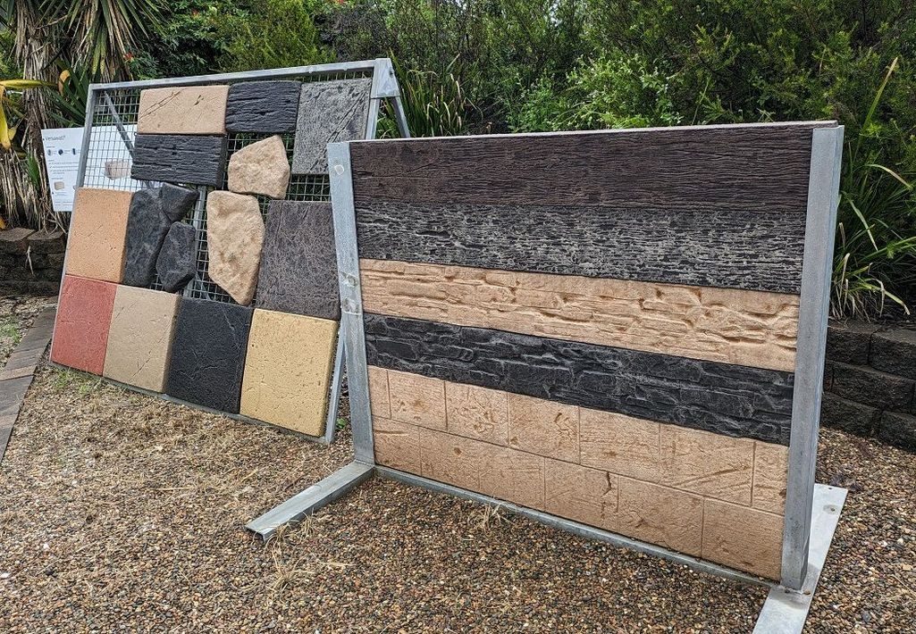 Display of Different Pavements with Different Colours — Golden City Gympie Brick & Landscape in Gympie, QLD