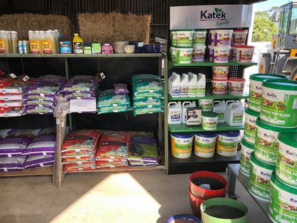 A Store Filled With Lots of Fertilizers and Buckets — Golden City Gympie Brick & Landscape in Gympie, QLD