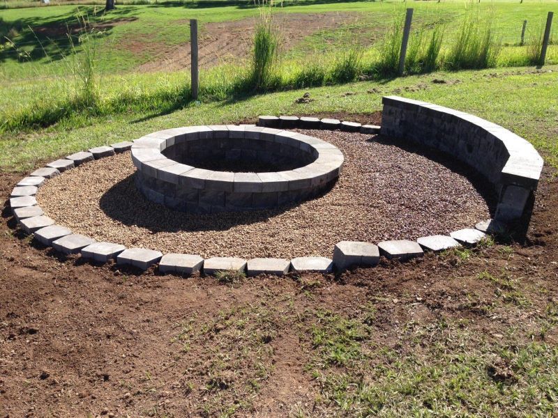 Circular Rock Pavement — Golden City Gympie Brick & Landscape in Gympie, QLD