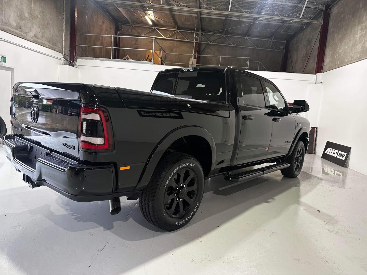 Clean Black Pickup Truck Rear View — VIP Car Care Newcastle in Cardiff, NSW