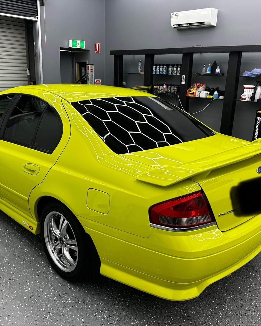 Glossy Yellow Car Rear View — VIP Car Care Newcastle in Newcastle, NSW