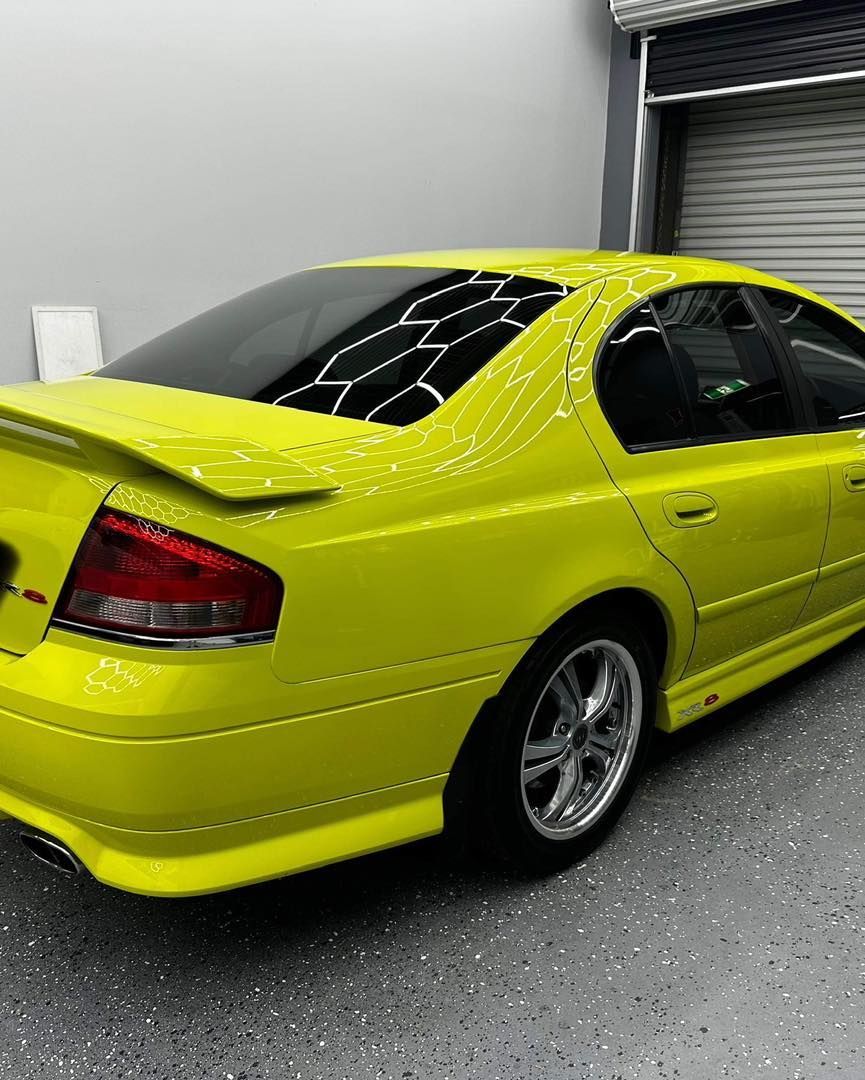Tinted Car Window Ford Falcon  — VIP Car Care Newcastle in Cardiff, NSW