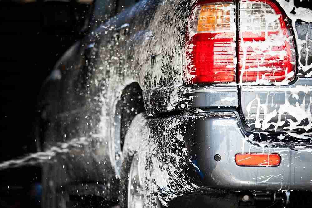 Vehicle Cleaning with Soap at Car Wash — Car Detailing in Hunter Valley