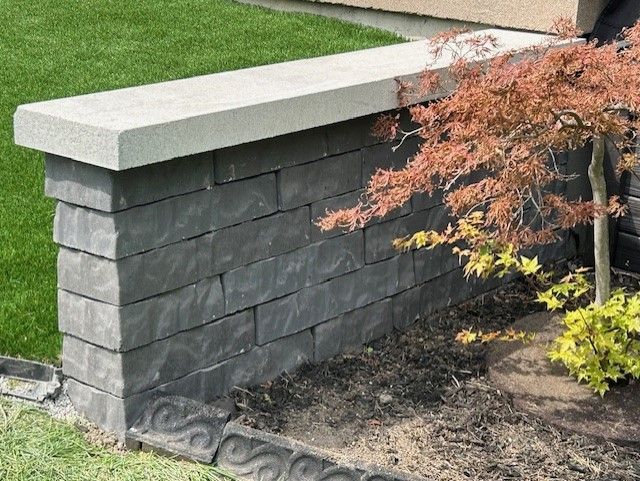 Garden Concrete Ledge — LaSalle, ON — Yard-Worx