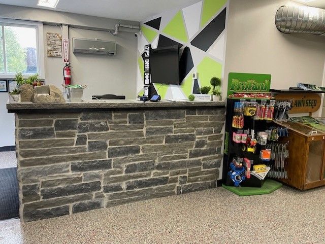 Reception Stone Counter — LaSalle, ON — Yard-Worx