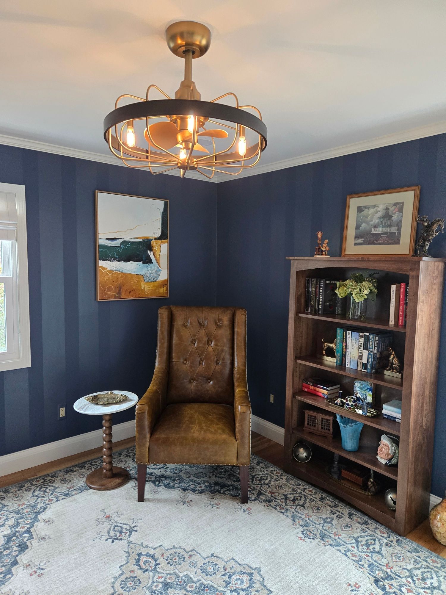 Home office and guest room interior design project in Western Massachusetts by Elizabeth Samay