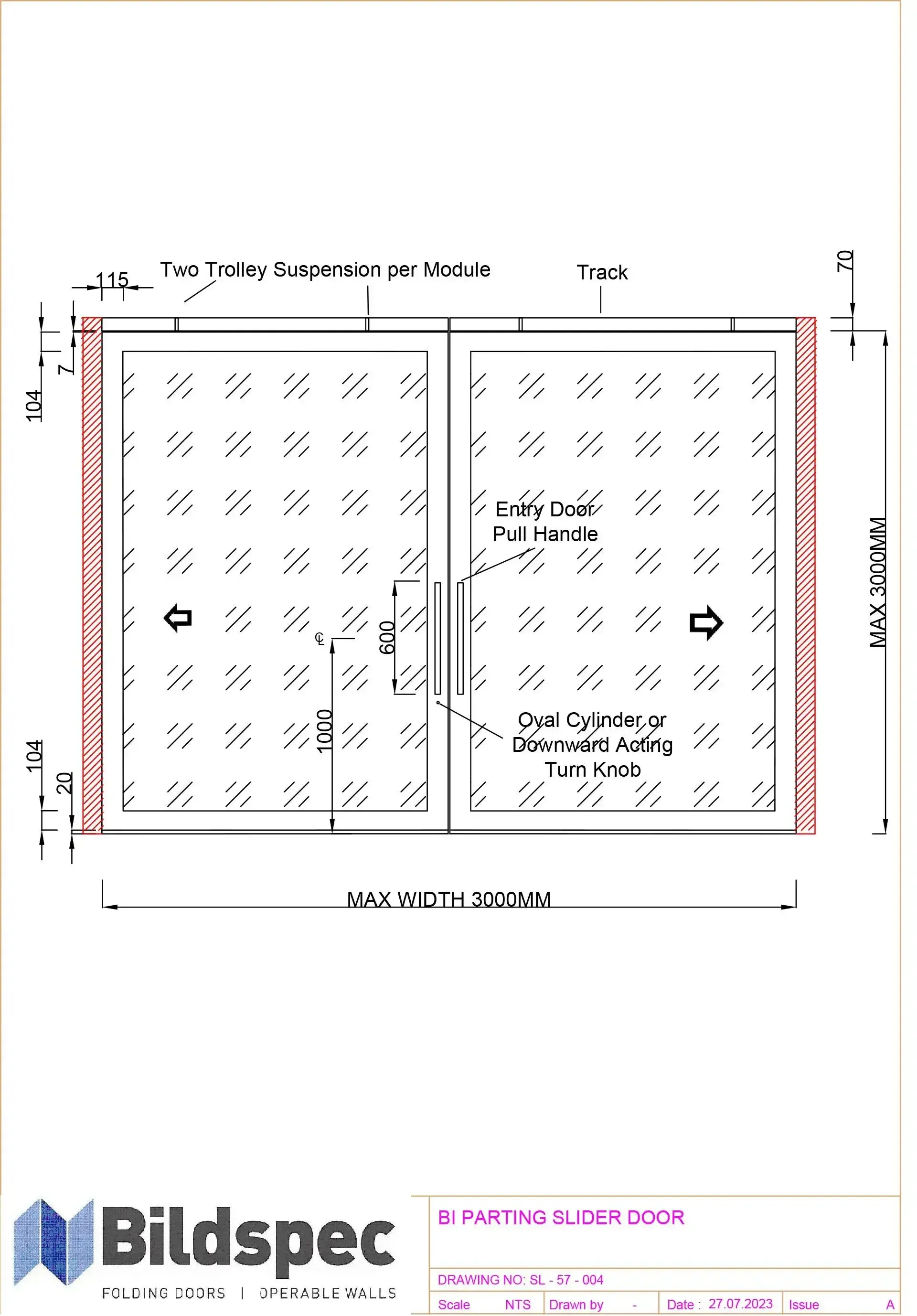 Bi Parting Slider Door