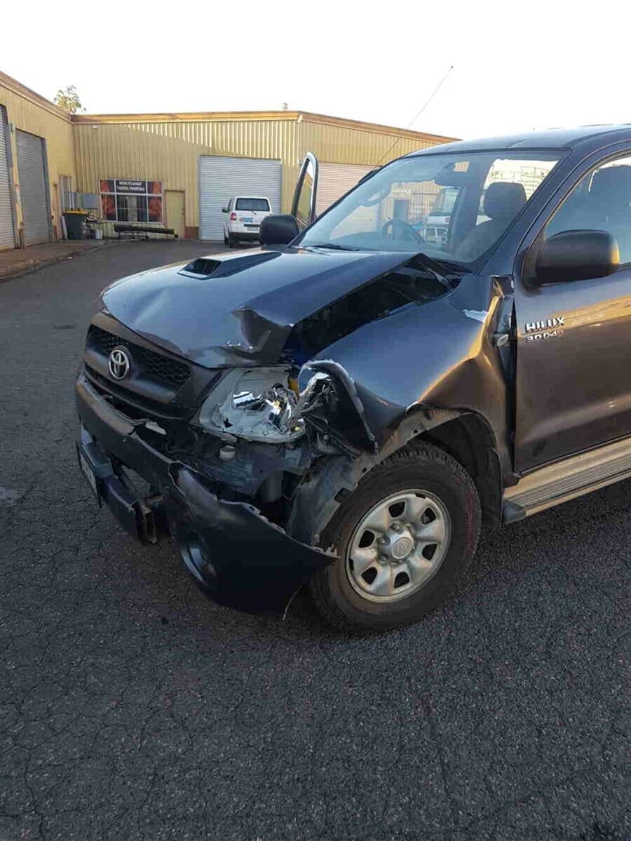 Damaged car — Smash Repairs in Coffs Harbour, NSW