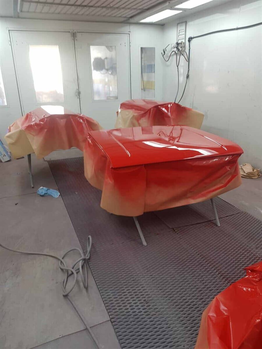 red paint car — Smash Repairs in Coffs Harbour, NSW