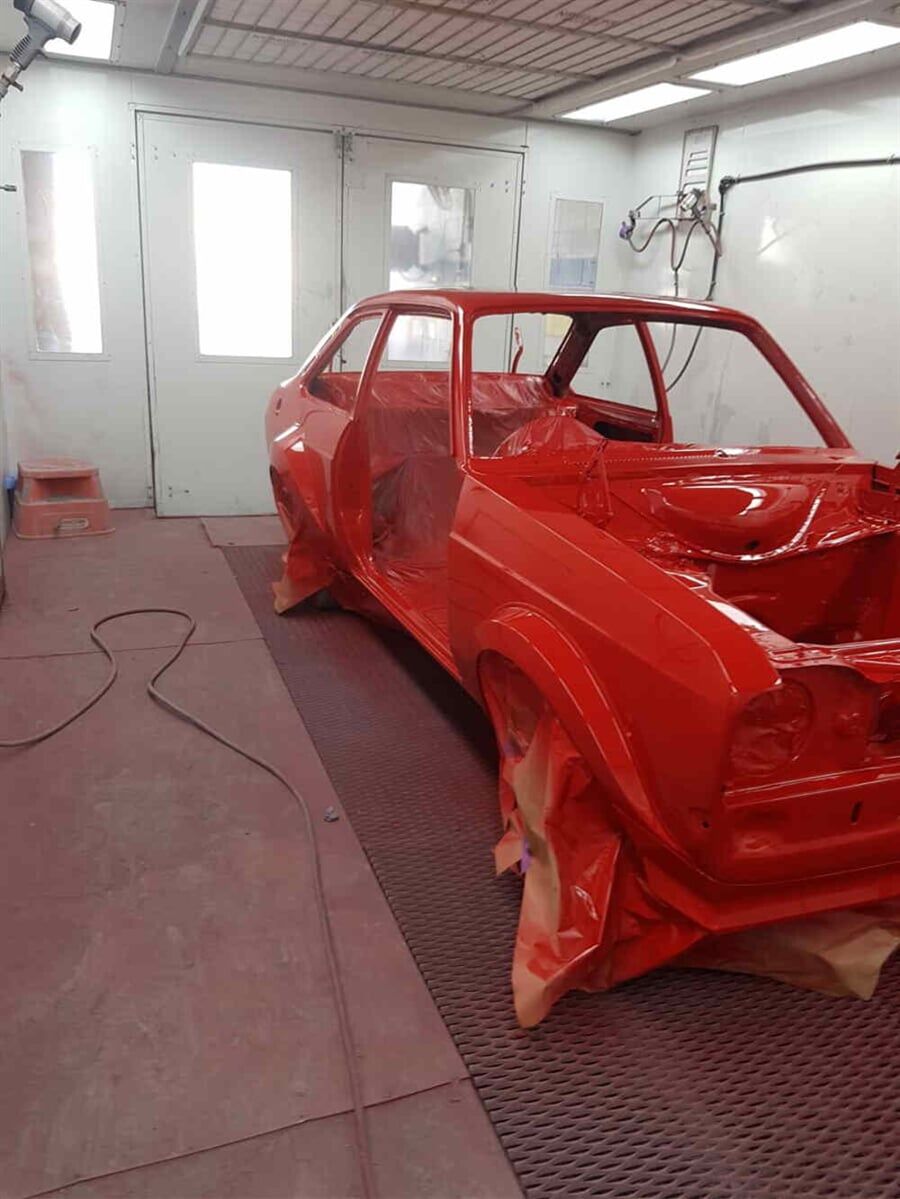 red painted car — Smash Repairs in Coffs Harbour, NSW
