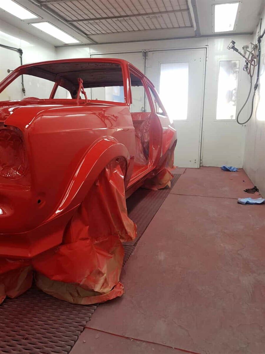 red car restoration — Smash Repairs in Coffs Harbour, NSW