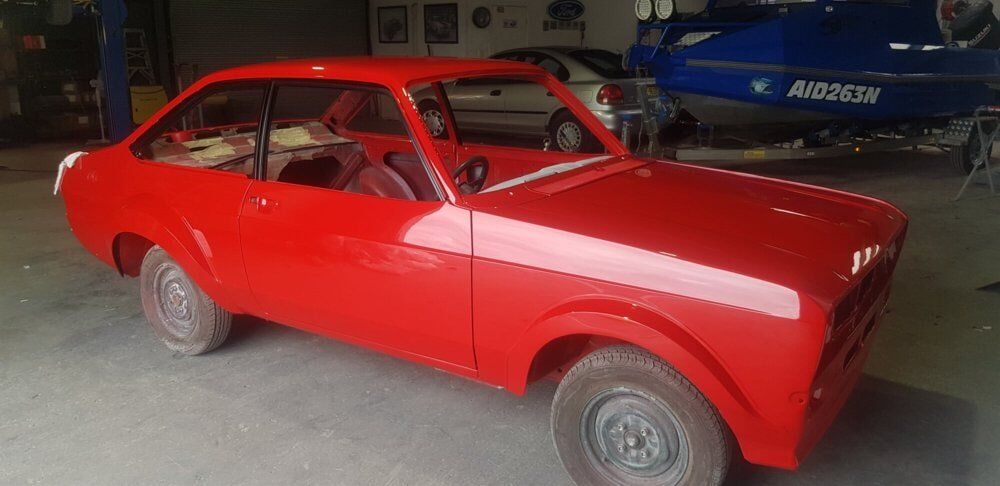 Red car repairs — Smash Repairs in Coffs Harbour, NSW