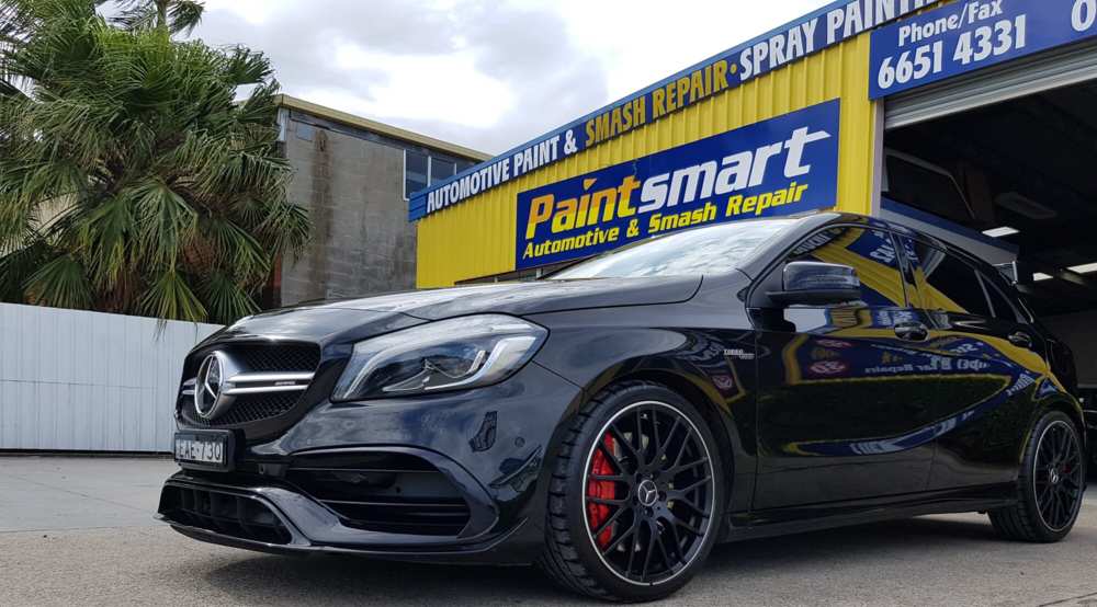 Black car — Smash Repairs in Coffs Harbour, NSW