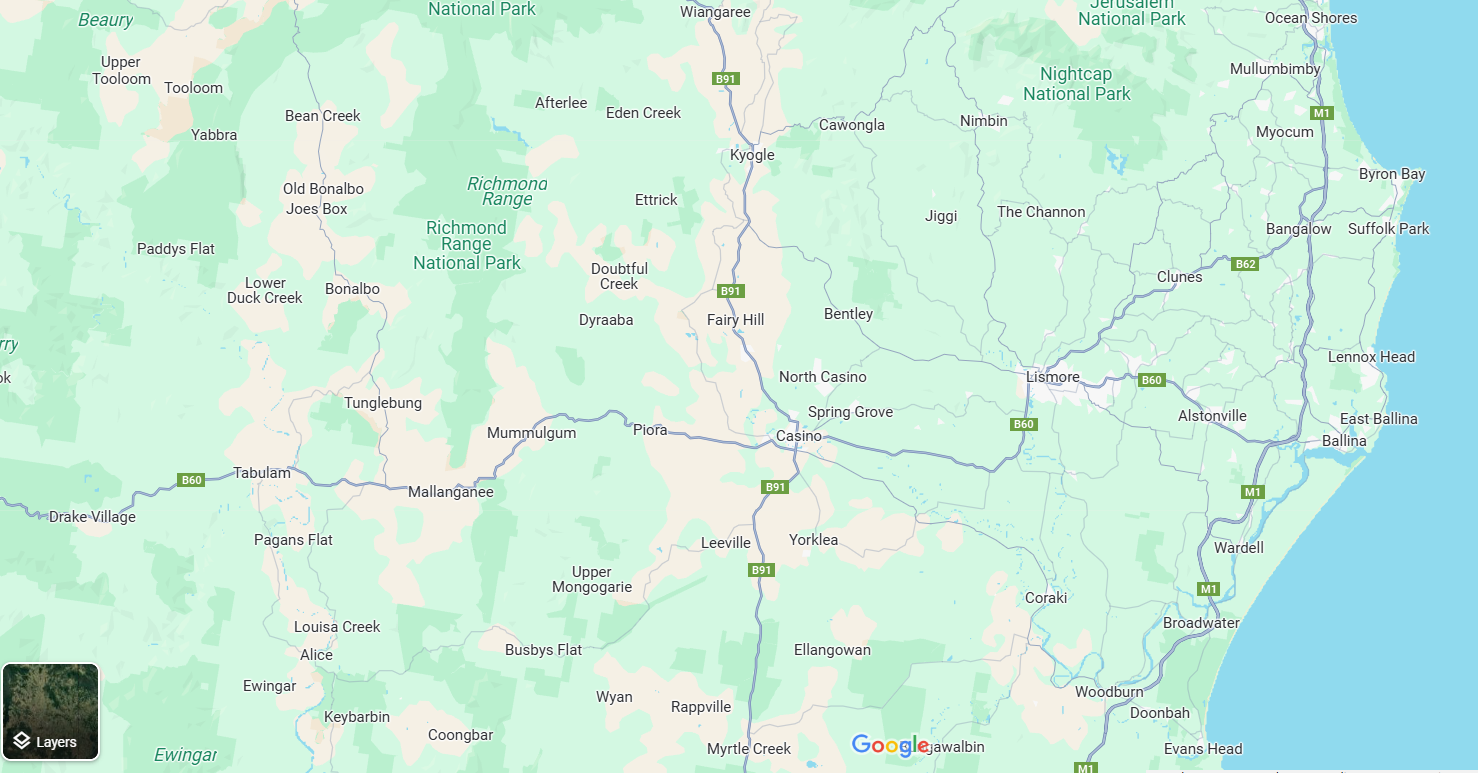 A Map of a Country With a Lot of Roads and Mountains — Water 4 You In Clovass, NSW