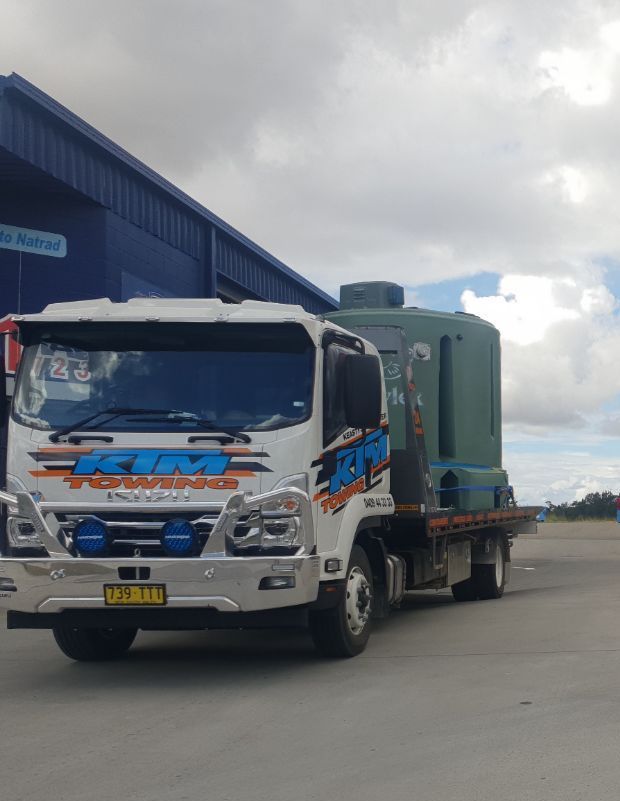 Truck Towing A Water Tank — KTM Towing In Kempsey, NSW