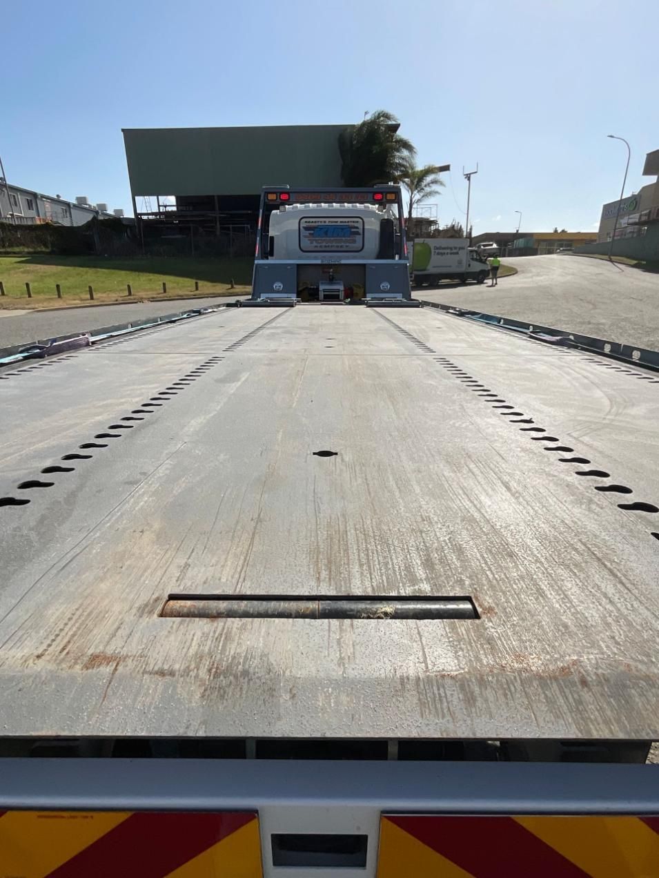 Back Of Tow Truck Tray — KTM Towing In Port Macquarie, NSW