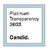 A logo for platinum transparency 2023 by candid.