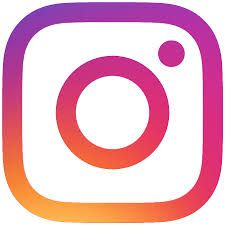 The instagram logo is a square with a circle in the middle.