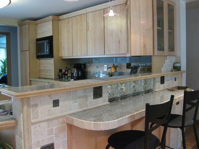 Remodeled Kitchen Counter | Marlborough, MA | Old World Construction
