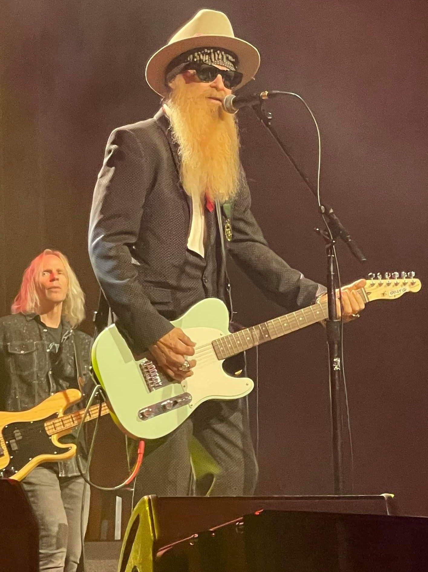 Onstage with Billy Gibbons at the Ryman