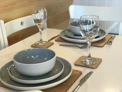 Dark Skies Mega Pod Dining Area at Queensland Holiday Park