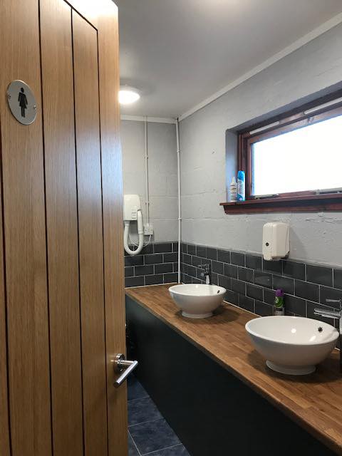 Facilities at Queensland Holiday Park near Girvan, Ayrshire