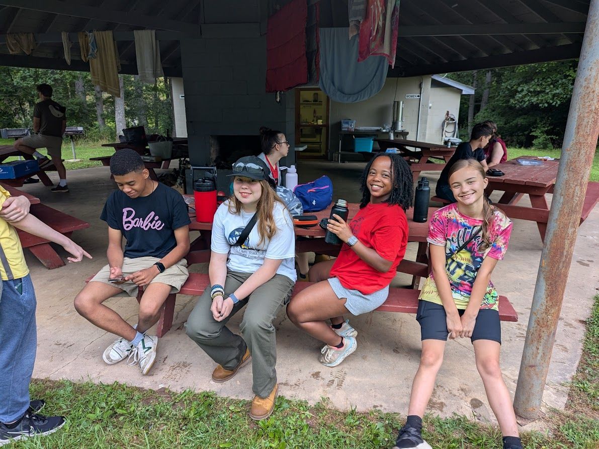 HUMC Youth taking a break during CAMP JOY