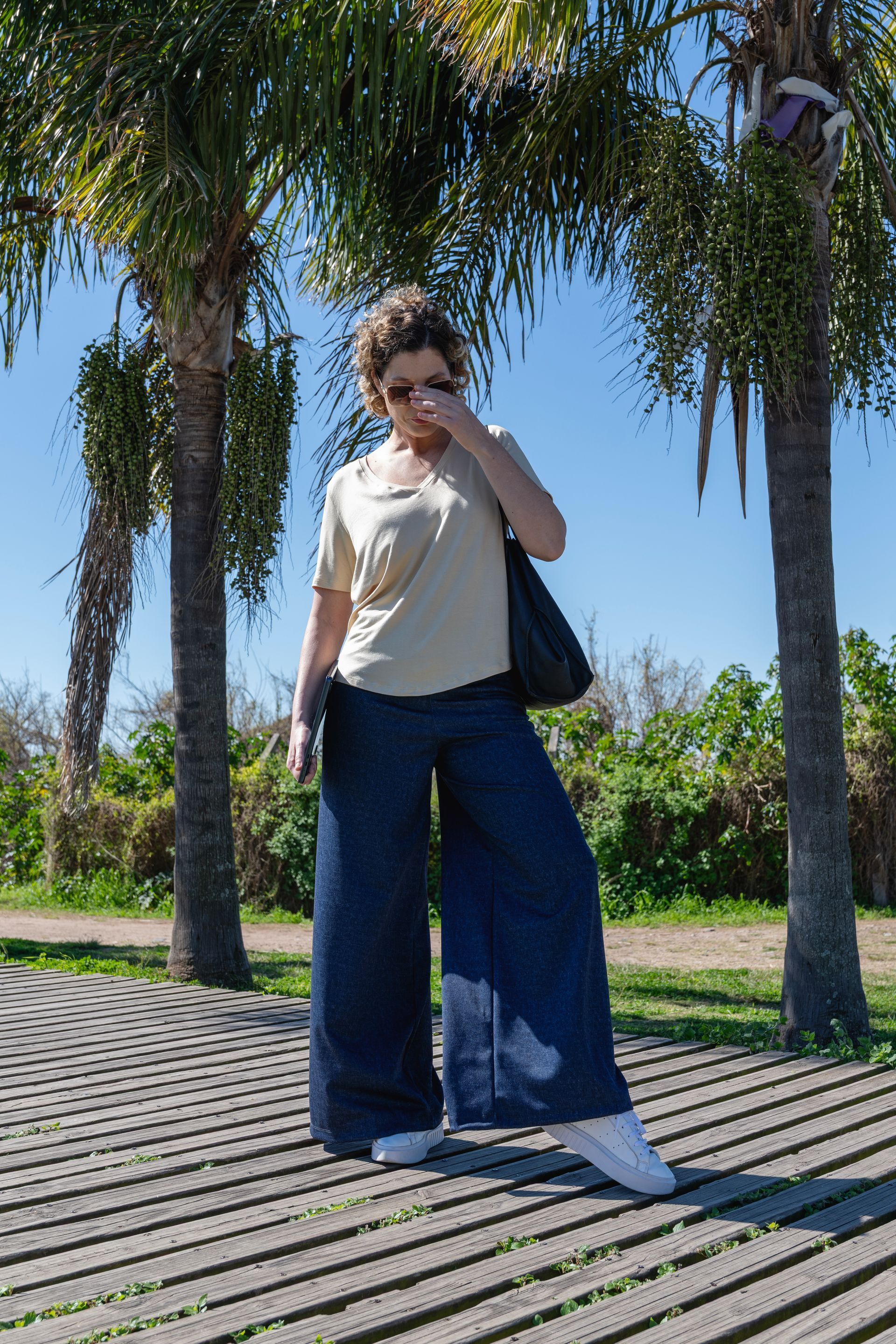 PANTALON ANCHO DENIM