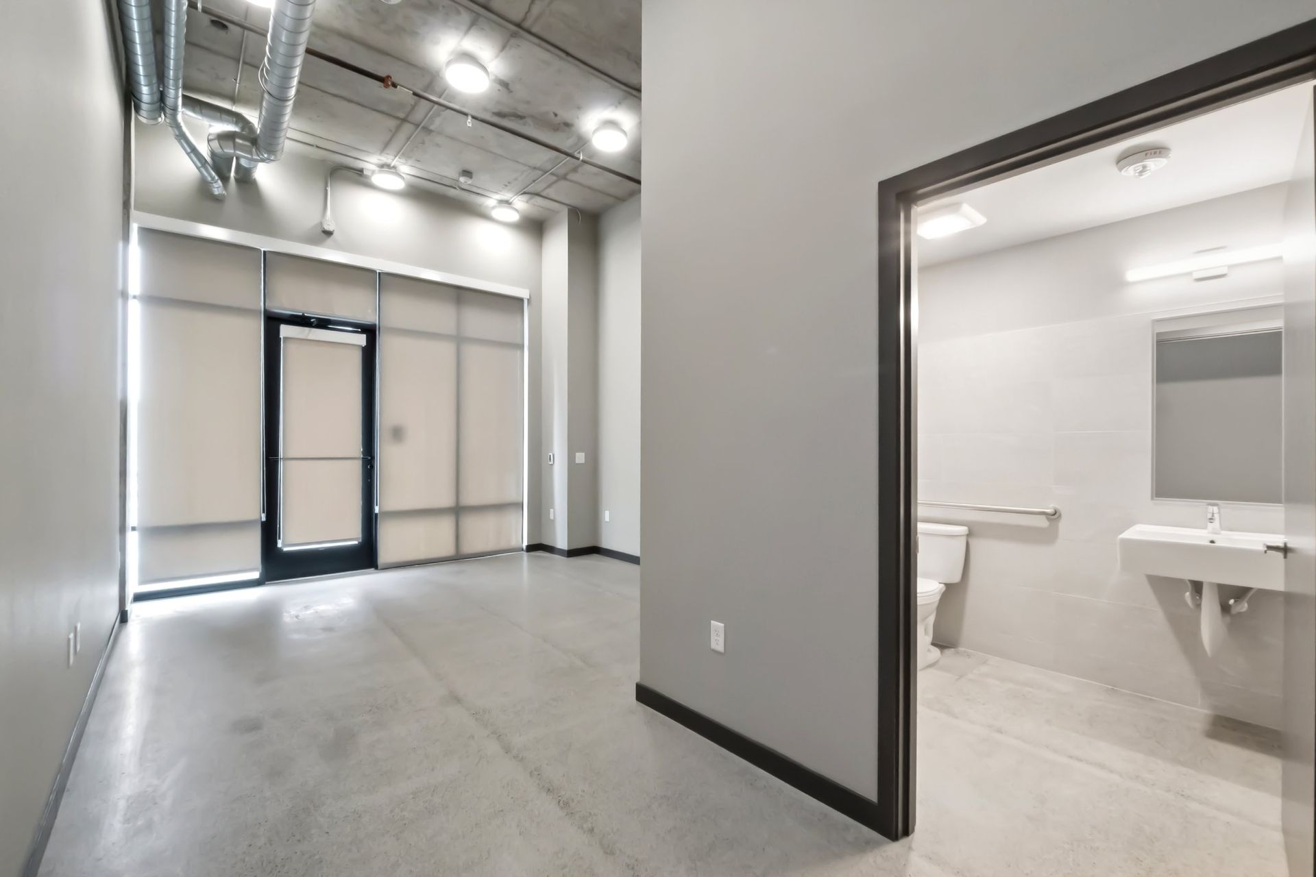 view of bathroom in live work studio
