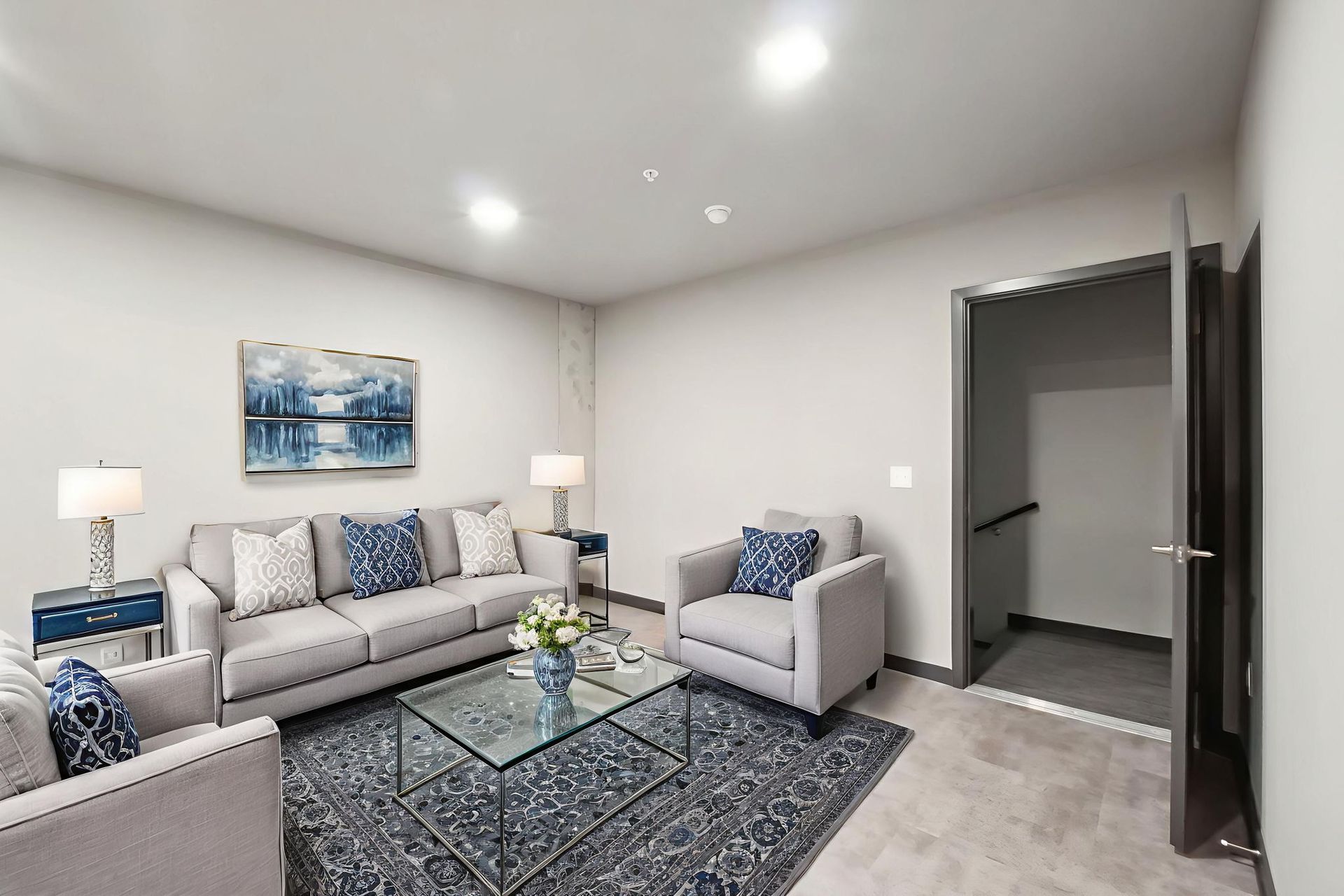 living room with couch