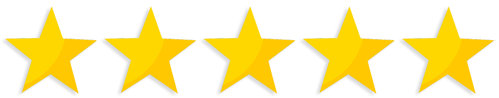 Five yellow stars in a row.
