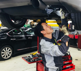 Our Certified Mechanic Checking Car in Redwood City, CA - A+ Auto Repair of Redwood City
