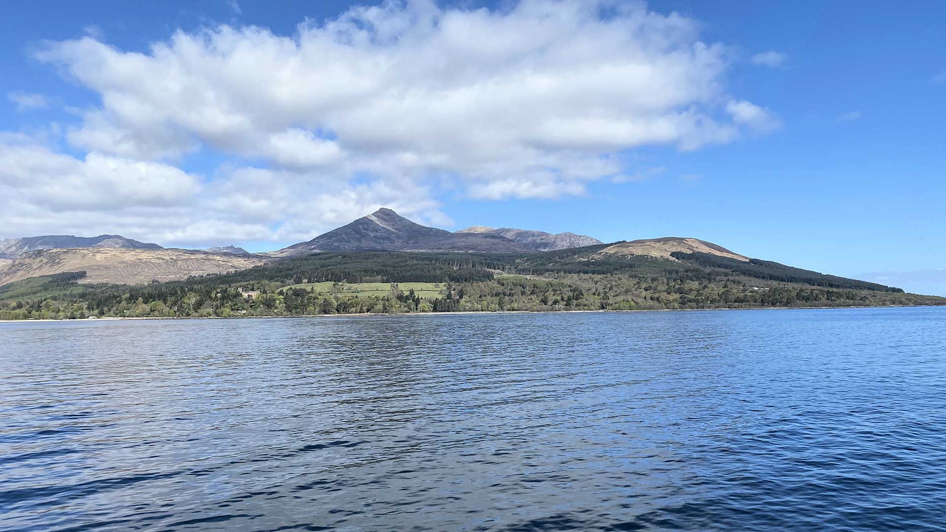 Arran from a boat
