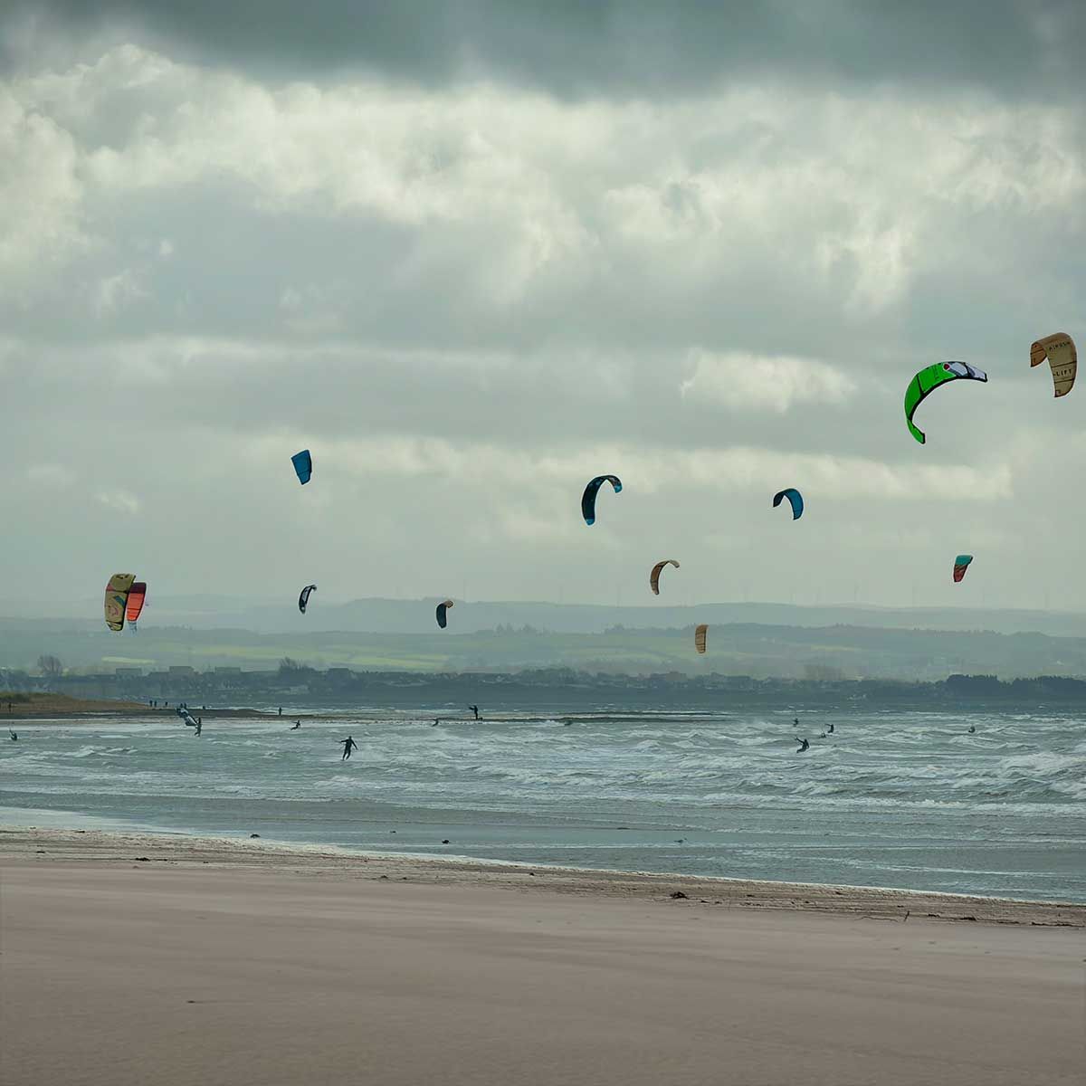 Troon beach kites