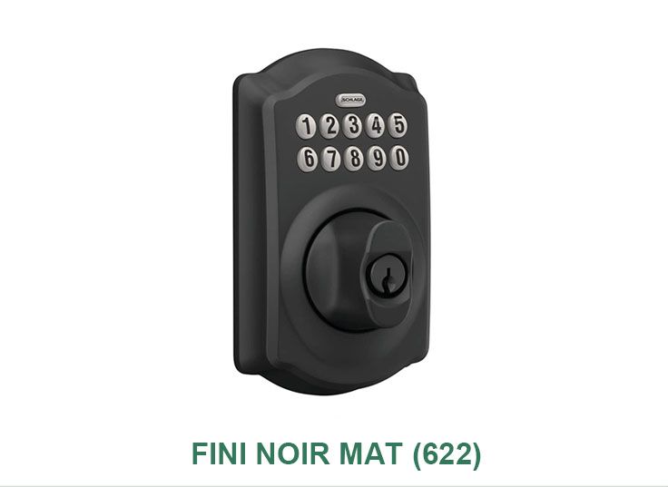 Une serrure de porte en acier inoxydable avec des chiffres dessus