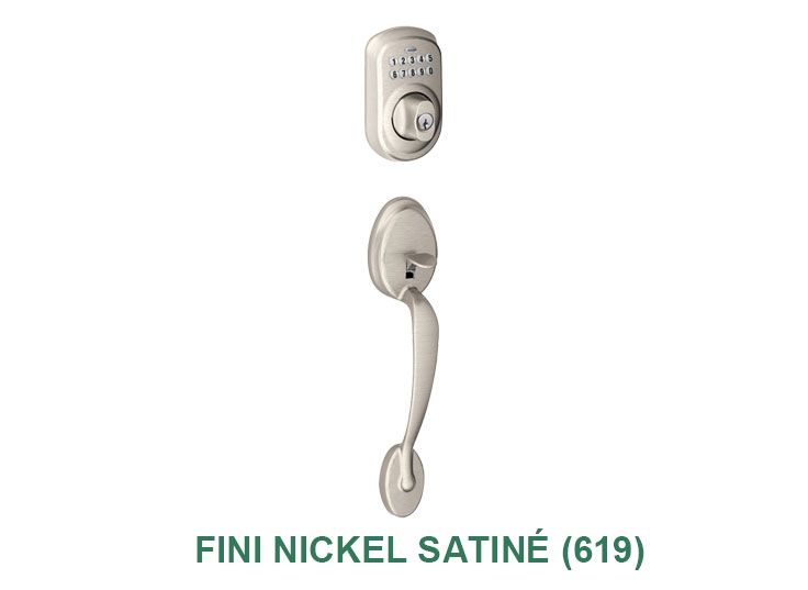 Une image d'une poignée de porte et d'une serrure sur fond blanc.