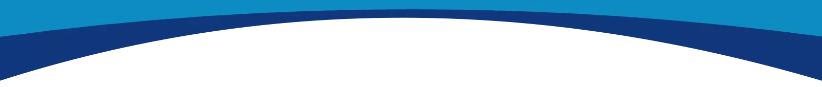 White expanse with a blue, curved gradient and a dark blue accent on top.