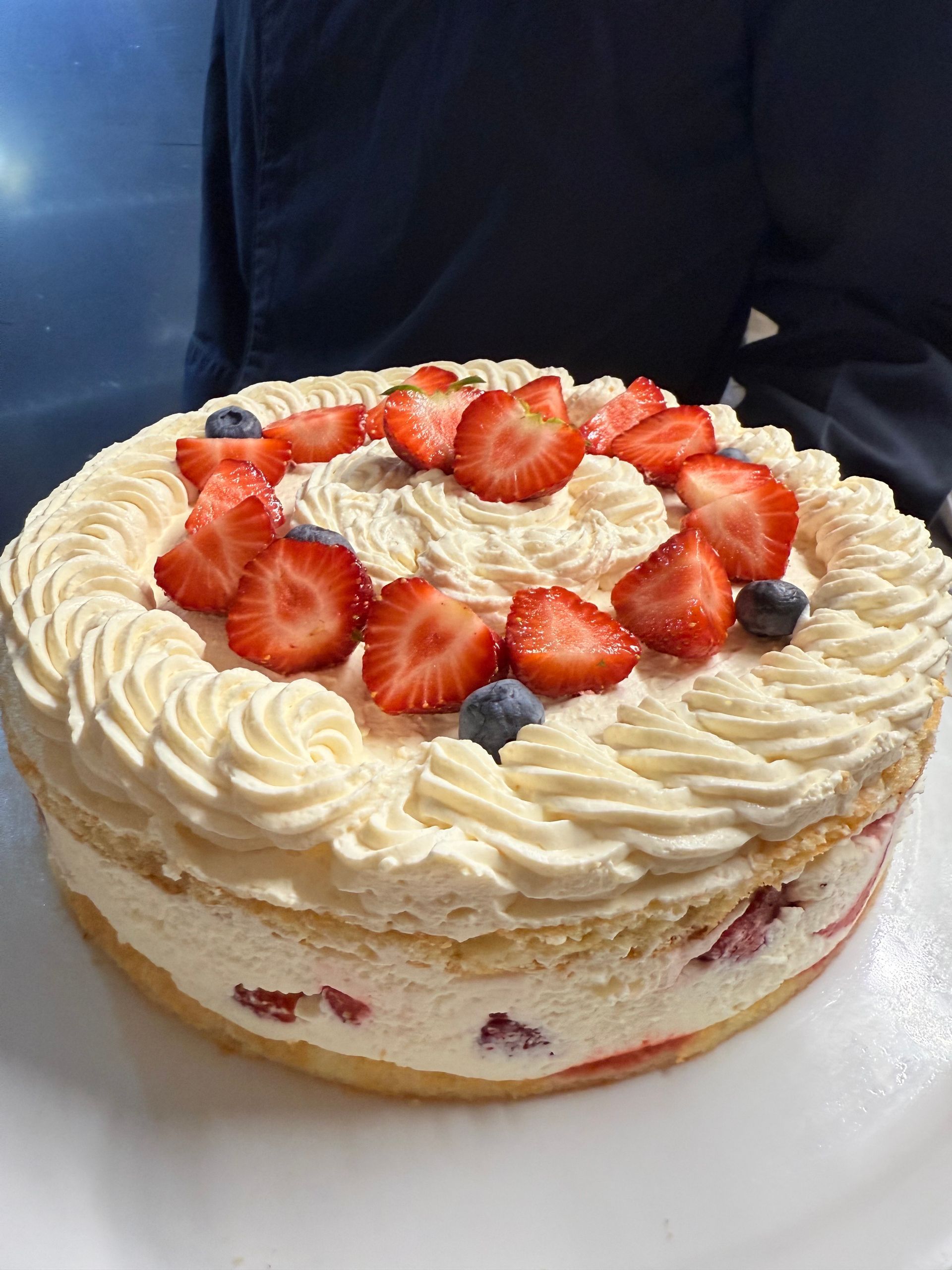 Gâteau aux fraises.