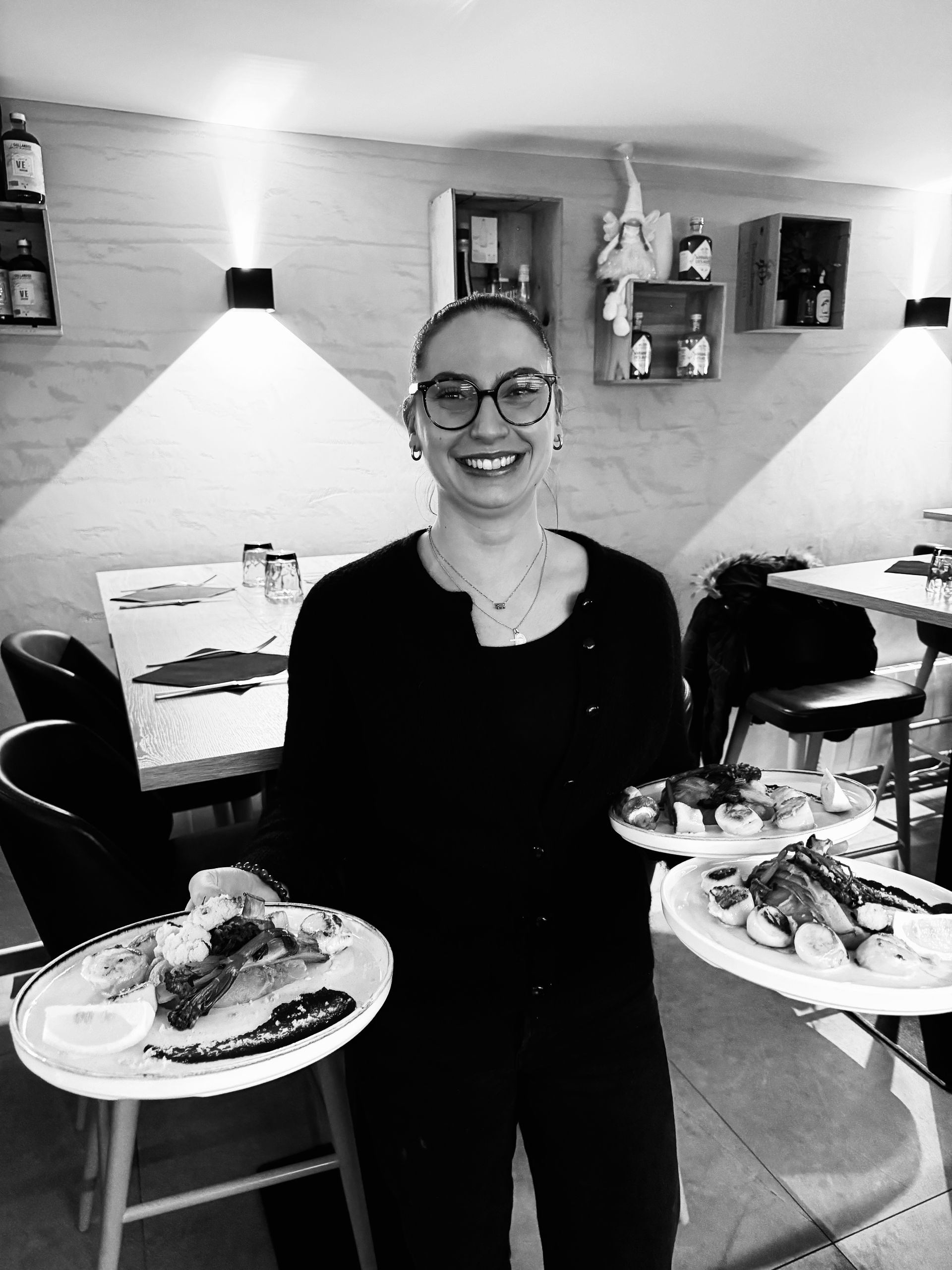 Céline, cheffe de rang chez l'Infini.