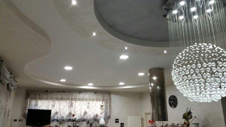 soffitto con contro soffittature in cartongesso