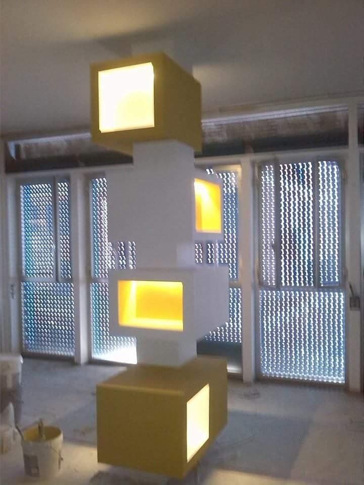 elementi decorativi realizzati in cartongesso
