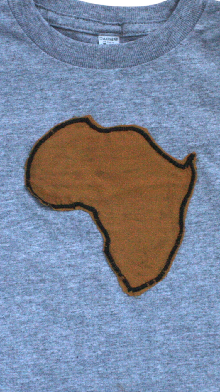 Grey with Marigold/Black Africa T-Shirt