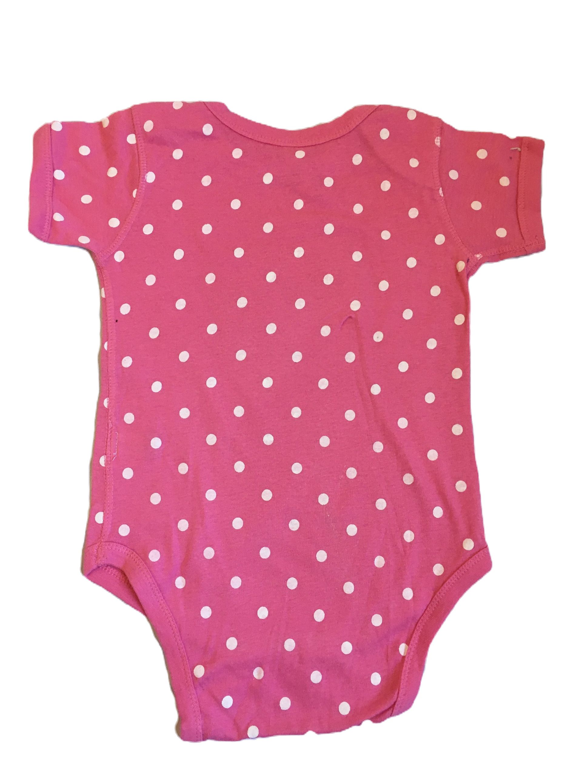 Pink and white polka dots Magenta Africa Bodysuit