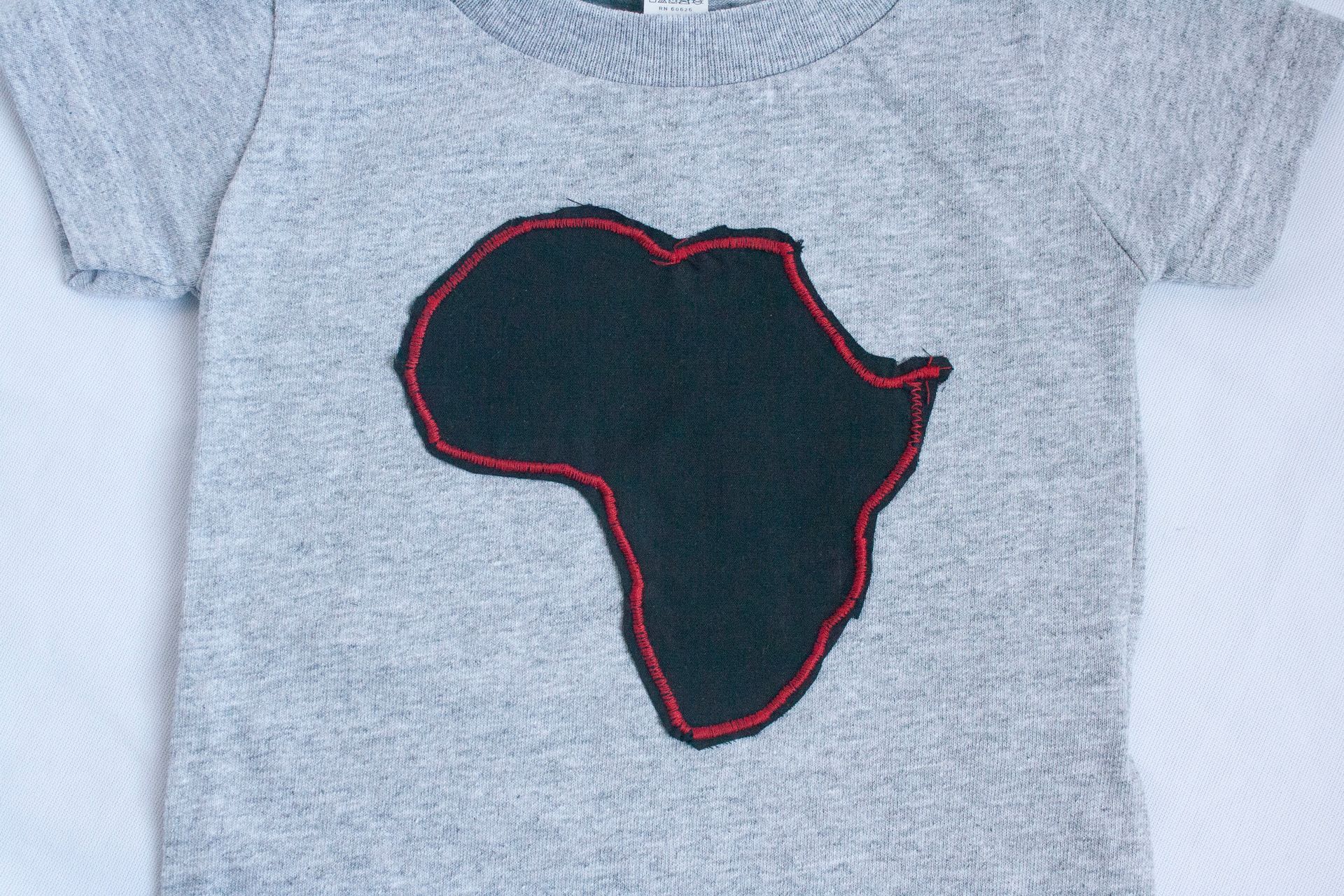 Unisex Grey with Black/Red Africa T-Shirt
