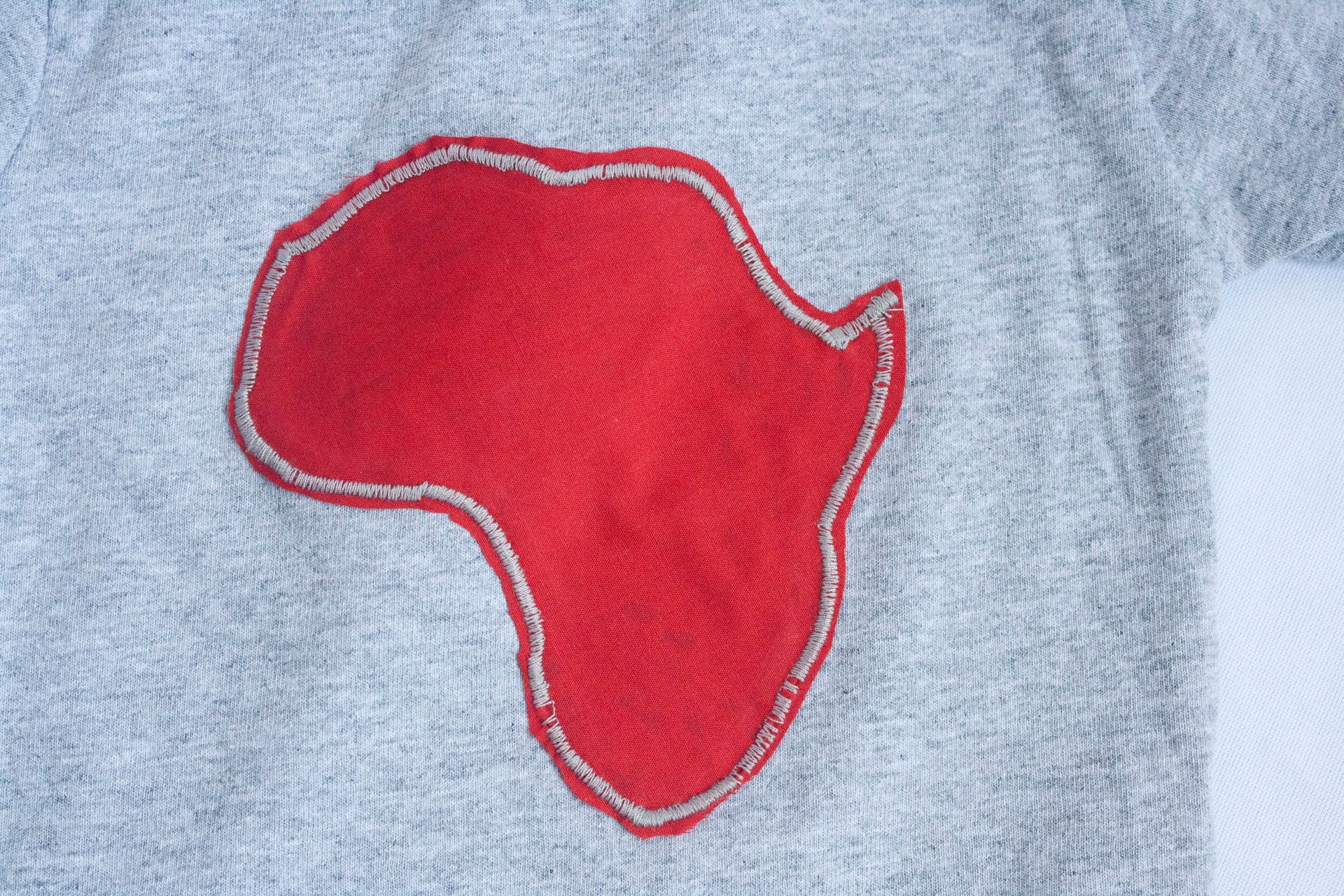 Unisex Grey with Red/Grey Africa T-Shirt