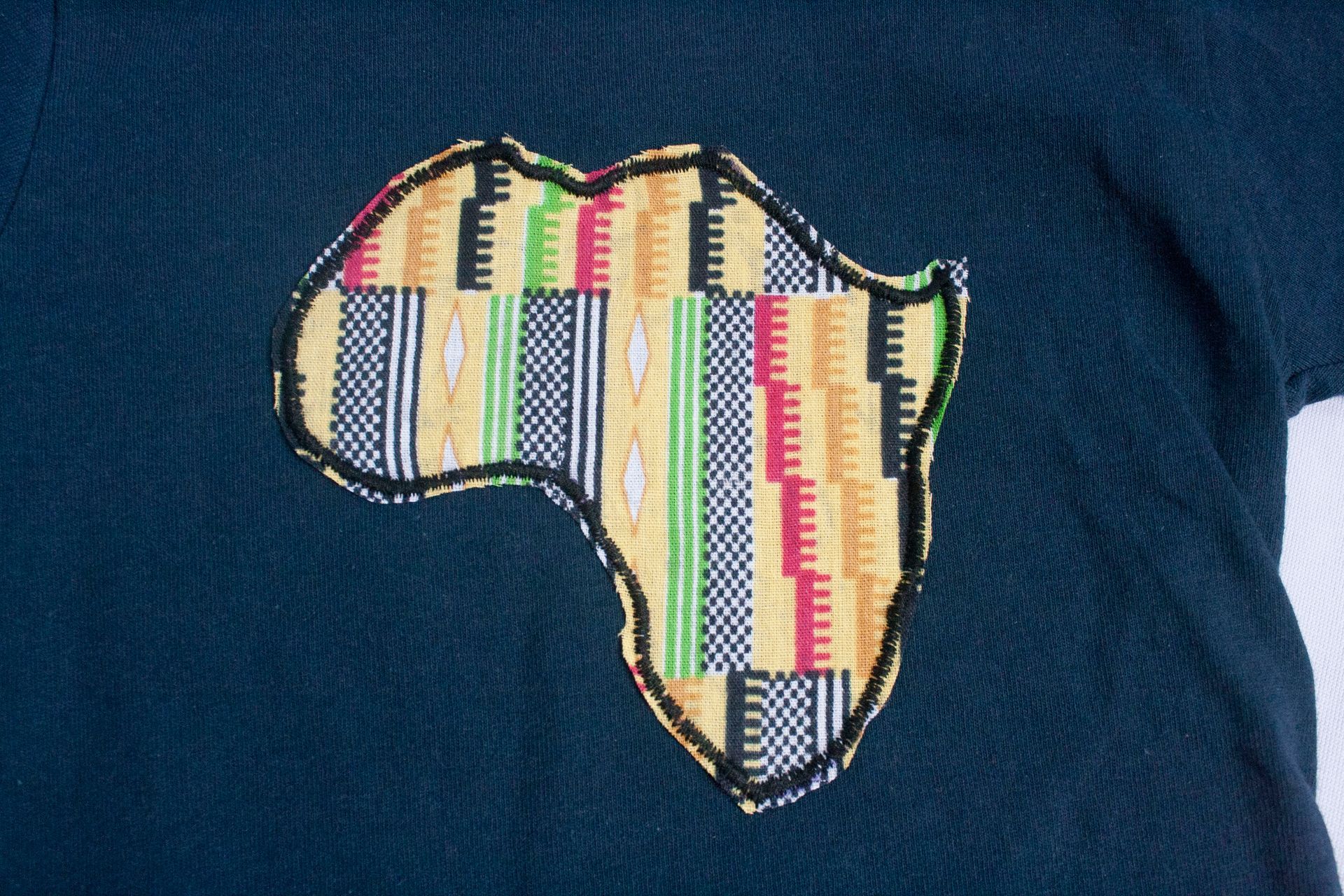 Unisex Navy with Kente Africa T-Shirt