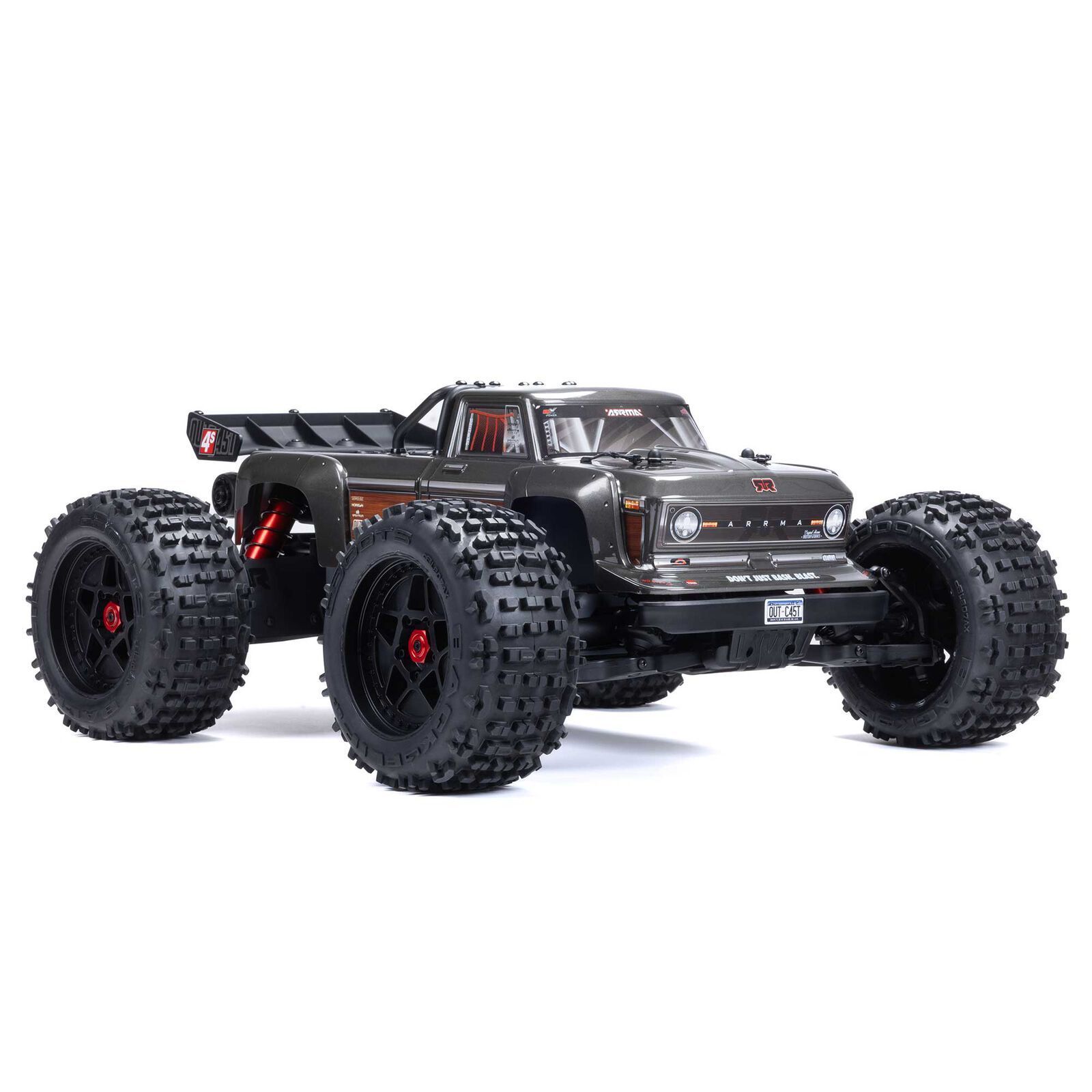 Arrma Outcast Gunmetal 4S Stunt Truck 1/10 Scale RTR RC Brushless
